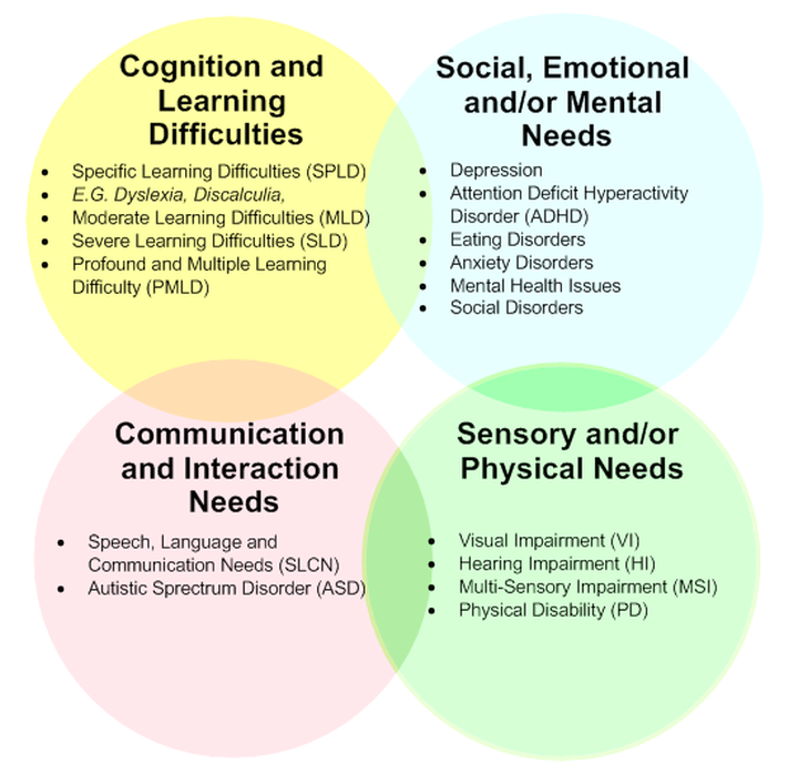 East Preston Infant School - The Four Broad Areas of Need